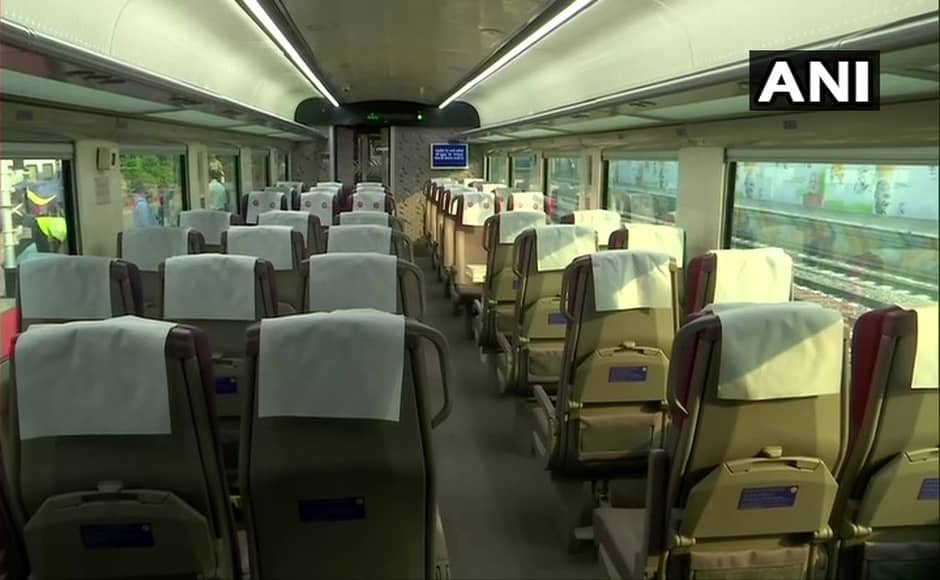 The train will comprise of two executive AC chair car and 12 chair car coaches. Twitter@ANI The train will comprise of two executive AC chair car and 12 chair car coaches. Twitter@ANI