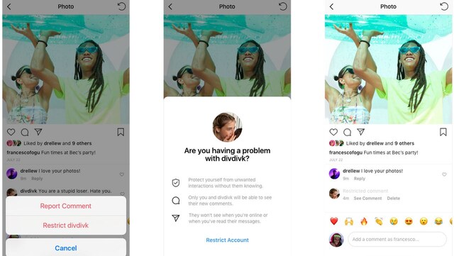 Instagram's new anti-bullying feature lets you 'Restrict' bullies from your account Instagram's new anti-bullying feature lets you 'Restrict' bullies from your account