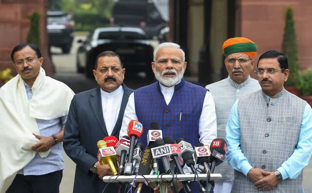 The Winter Session of the Parliament started on Monday. Prime Minister Narendra Modi addressed the media before the session started. "This is the 250th session of the Rajya Sabha. During this session on 26 November, there is Constitution Day, when our Constitution completes 70 years. The Constitution inculcates the unity, integrity, diversity and beauty of the country and is a driving force for the country," he said. PTI The Winter Session of the Parliament started on Monday. Prime Minister Narendra Modi addressed the media before the session started. "This is the 250th session of the Rajya Sabha. During this session on 26 November, there is Constitution Day, when our Constitution completes 70 years. The Constitution inculcates the unity, integrity, diversity and beauty of the country and is a driving force for the country," he said. PTI