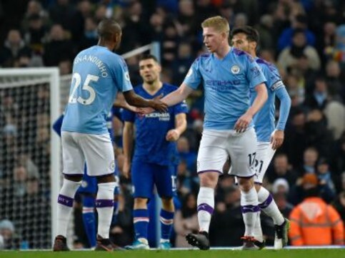 Premier League: Manchester City battle back from goal down for crucial win over Chelsea Premier League: Manchester City battle back from goal down for crucial win over Chelsea