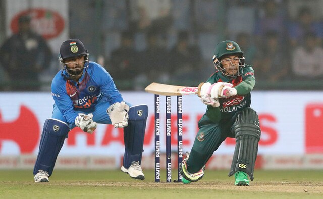 Bangladesh's Mushfiqur Rahim hit an unbeaten 60 off 43 balls to help his side cross the victory line. His innings included 8 fours and 1 six. AP Bangladesh's Mushfiqur Rahim hit an unbeaten 60 off 43 balls to help his side cross the victory line. His innings included 8 fours and 1 six. AP