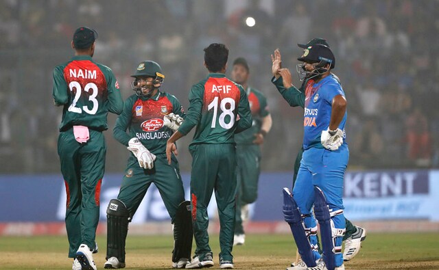 After Shikhar Dhawan's exit, wickets continued to tumble for India. Shivam Dube, on international debut, scored just 1, Rishabh Pant too failed to up the run scoring rate. It took Krunal Pandya and Washington Sundar's quick-fire knocks, to take India to a fighting total after the end of 20 overs. AP After Shikhar Dhawan's exit, wickets continued to tumble for India. Shivam Dube, on international debut, scored just 1, Rishabh Pant too failed to up the run scoring rate. It took Krunal Pandya and Washington Sundar's quick-fire knocks, to take India to a fighting total after the end of 20 overs. AP