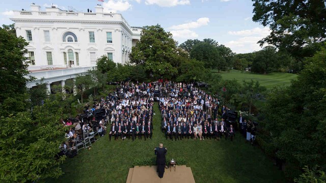 US President Donald Trump announced that the US will be backing out from the Paris Agreement – a treaty signed by close to 200 nations around the world in 2015 to curb emissions and keep global warming within 1.5 degrees by 2100. He declared that the US will back out of the treaty to media and American dignitaries in the Rose Garden of the White House. Image: Joyce Boghosian/Flickr US President Donald Trump announced that the US will be backing out from the Paris Agreement – a treaty signed by close to 200 nations around the world in 2015 to curb emissions and keep global warming within 1.5 degrees by 2100. He declared that the US will back out of the treaty to media and American dignitaries in the Rose Garden of the White House. Image: Joyce Boghosian/Flickr