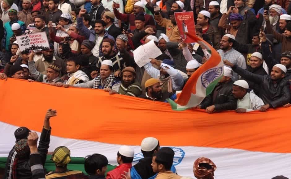Amid protests at the Jama Masjid, the police were seen using drones to keep a vigil, while Delhi Metro gates were closed at some stations, including in the Old Delhi areas. Firstpost/ Md Meharban Amid protests at the Jama Masjid, the police were seen using drones to keep a vigil, while Delhi Metro gates were closed at some stations, including in the Old Delhi areas. Firstpost/ Md Meharban