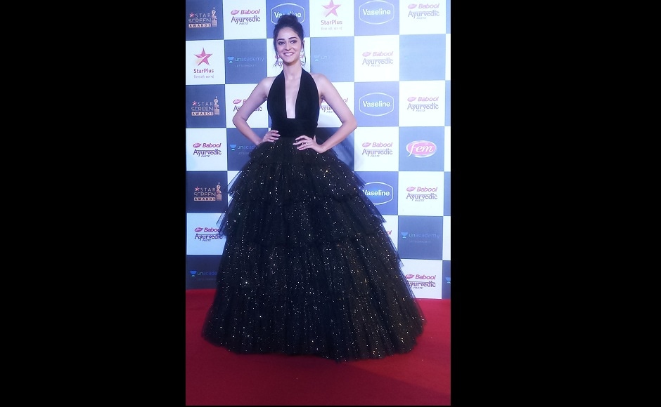 Ananya Panday wore a black tulle layered gown for the award ceremony | Image - Simran Singh Ananya Panday wore a black tulle layered gown for the award ceremony | Image - Simran Singh