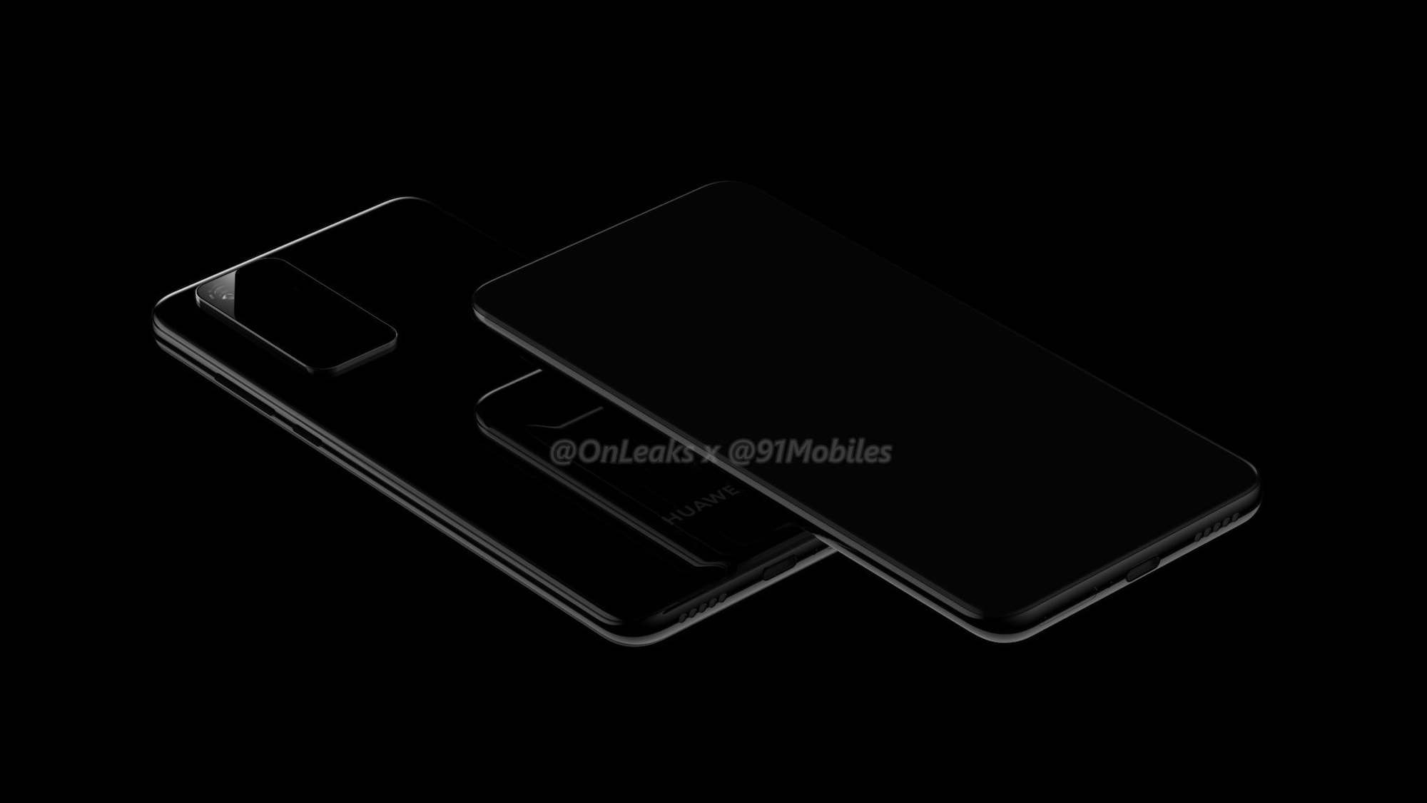 Huawei P40 renders. Image: 91 Mobiles