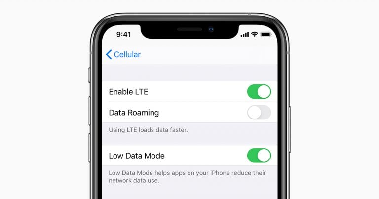 Low data mode in iOS. Image: WABetaInfo