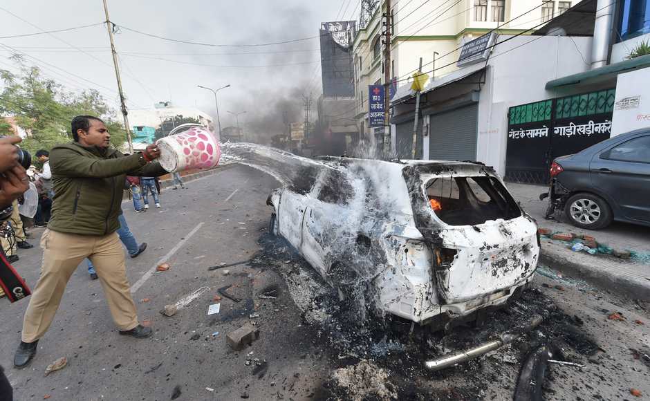 Authorities resorted to barricading and a clampdown on mobile services, including an unprecedented one in Delhi, while protesters also faced tear gas shelling and police batons at some places including in Uttar Pradesh, where incidents of arson and stone-pelting gave the protests a violent colour. PTI Authorities resorted to barricading and a clampdown on mobile services, including an unprecedented one in Delhi, while protesters also faced tear gas shelling and police batons at some places including in Uttar Pradesh, where incidents of arson and stone-pelting gave the protests a violent colour. PTI