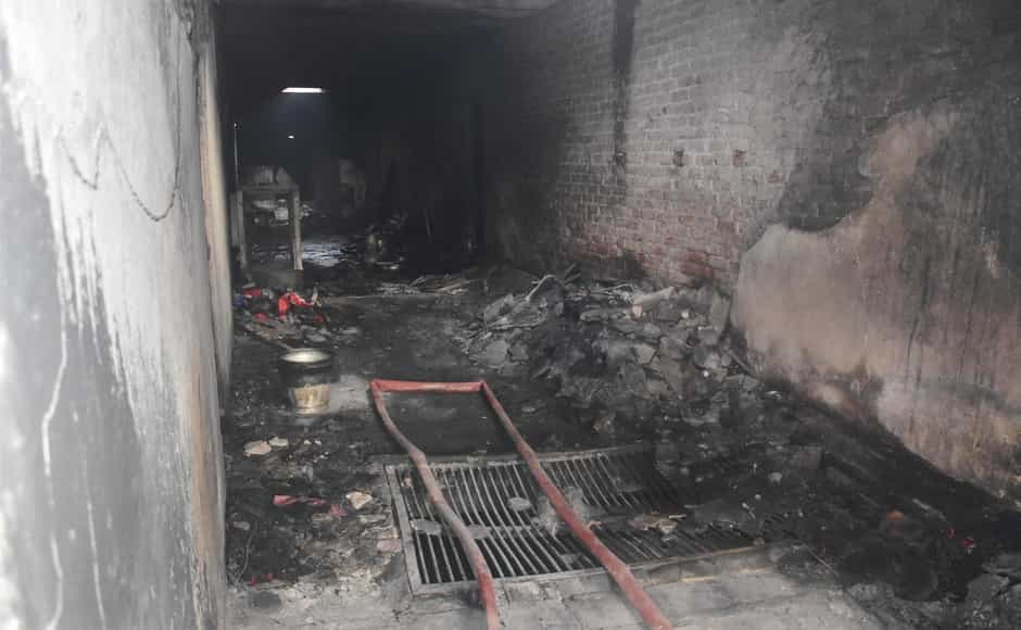 The four-storey building in Anaj Mandi where the blaze broke out, killing at least 43 people, did not have a fire clearance, said the Delhi Fire Service. According to Delhi Fire Service Director Atul Garg, the building did not have a fire clearance and no fire safety equipment was found installed on the premises. PTI The four-storey building in Anaj Mandi where the blaze broke out, killing at least 43 people, did not have a fire clearance, said the Delhi Fire Service. According to Delhi Fire Service Director Atul Garg, the building did not have a fire clearance and no fire safety equipment was found installed on the premises. PTI