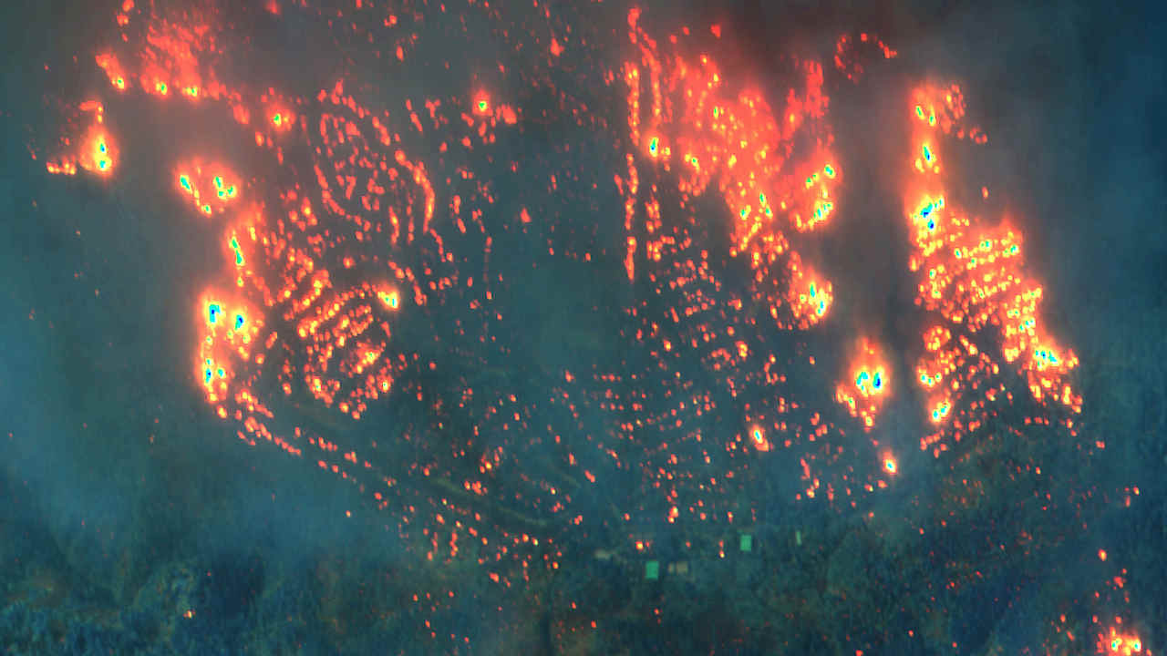 The Camp Fire in Paradise Pines, California was the deadliest wildfire in the state's history. It burnt nearly 14,000 homes and killed 85 people. Image credit: Maxar Technology Inc The Camp Fire in Paradise Pines, California was the deadliest wildfire in the state's history. It burnt nearly 14,000 homes and killed 85 people. Image credit: Maxar Technology Inc