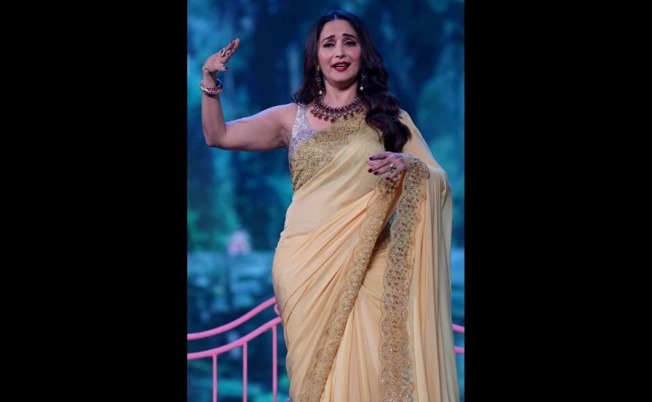 Actor and producer Madhuri Dixit Nene also stepped on to the stage at Umang 2020. Photo: Sachin Gokhale/ Firstpost Actor and producer Madhuri Dixit Nene also stepped on to the stage at Umang 2020. Photo: Sachin Gokhale/ Firstpost