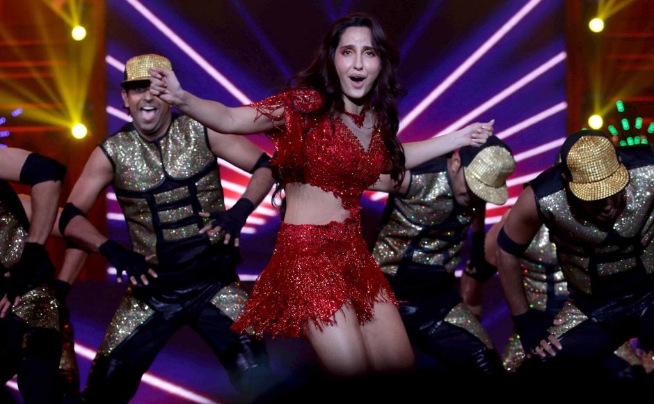 Nora Fatehi shaking a leg during her performance at Umang 2020. Actors Varun Dhawan, Shraddha Kapoor, Dharmendra and Janhavi Kapoor were also among the attendees at the event. Photo: Sachin Gokhale/ Firstpost Nora Fatehi shaking a leg during her performance at Umang 2020. Actors Varun Dhawan, Shraddha Kapoor, Dharmendra and Janhavi Kapoor were also among the attendees at the event. Photo: Sachin Gokhale/ Firstpost