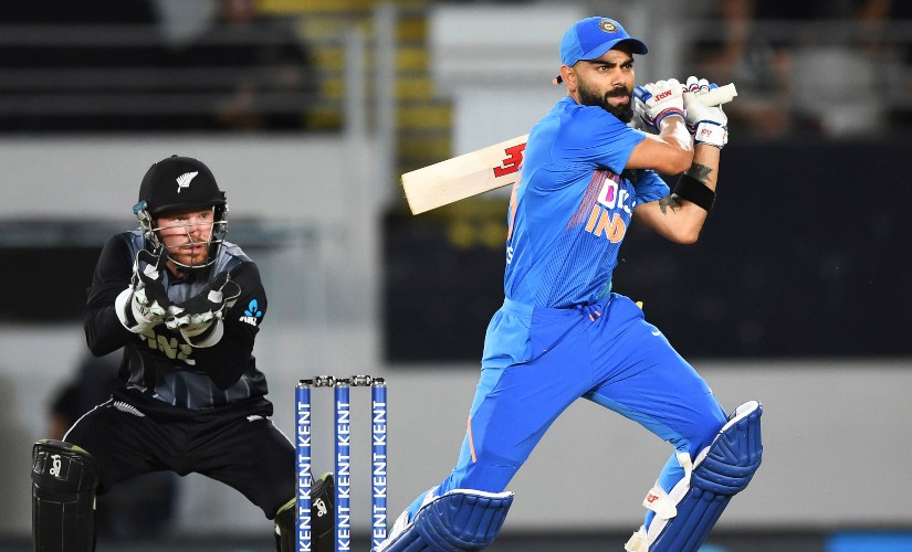 India captain Virat Kohli, batting at the No 3 spot, scored 45 off 32 deliveries to help India along. AP India captain Virat Kohli, batting at the No 3 spot, scored 45 off 32 deliveries to help India along. AP