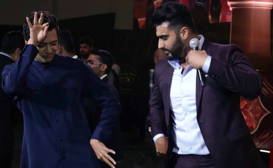 Actors Riteish Deshmukh and Arjun Kapoor shaking a leg during the festivities of Umang 2020. Photo: Sachin Gokhale/ Firstpost Actors Riteish Deshmukh and Arjun Kapoor shaking a leg during the festivities of Umang 2020. Photo: Sachin Gokhale/ Firstpost