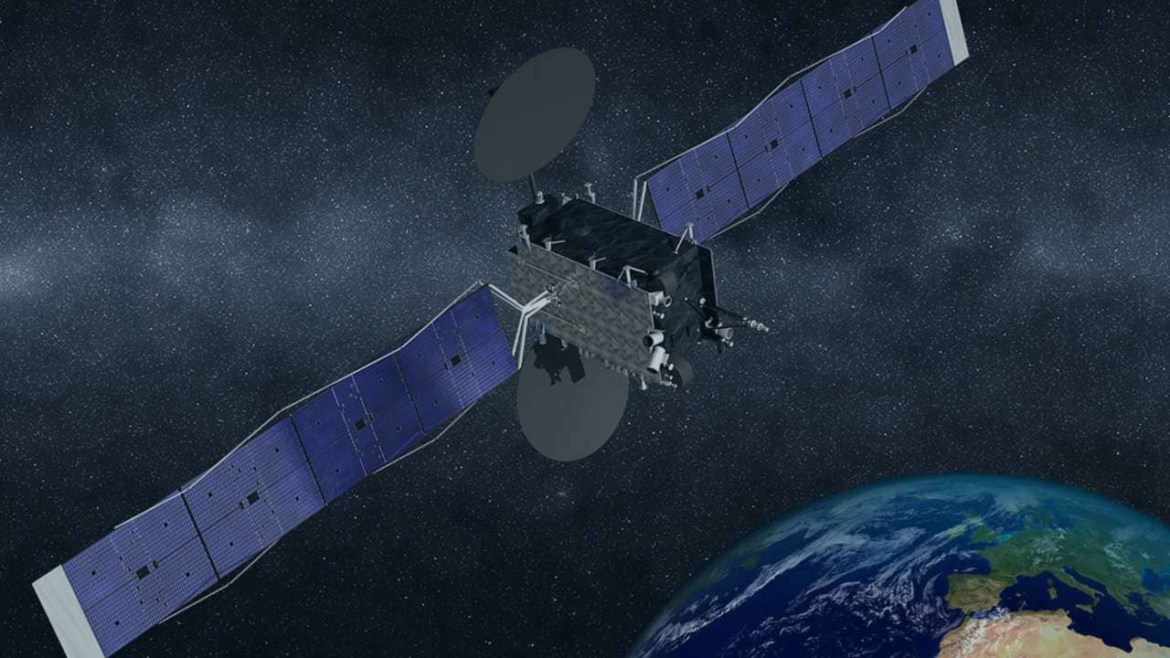 Al illustration of the KONNECT satellite . Image: Eutelsat