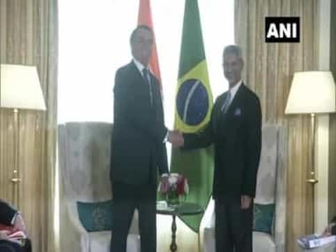 S Jaishankar meets Brazilian president Jair Messias Bolsonaro in Delhi, discusses ways to deepen ties between India, Brazil in trade and investment S Jaishankar meets Brazilian president Jair Messias Bolsonaro in Delhi, discusses ways to deepen ties between India, Brazil in trade and investment
