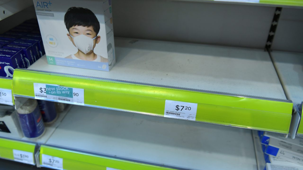 Masks are selling out in Singapore amid concerns about the Wuhan virus. Singapore confirmed on 23 January the first case of the Wuhan coronavirus, detected in a Chinese national from Wuhan who arrived in Singapore on 20 January 2020. Image: Ng Sor Luan/EPA