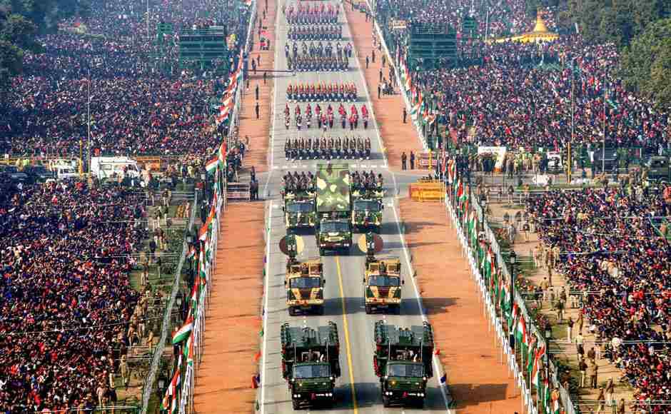 ixteen marching contingents from the Armed Forces, Paramilitary Forces, Delhi Police, National Cadet Corps (NCC), National Service Scheme (NSS) and 13 military bands were also a part of the parade. PTI ixteen marching contingents from the Armed Forces, Paramilitary Forces, Delhi Police, National Cadet Corps (NCC), National Service Scheme (NSS) and 13 military bands were also a part of the parade. PTI