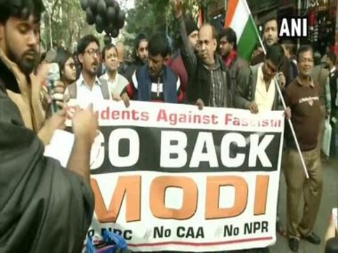 'Go Back Modi': TMC, CPM activists raise placards during protests against CAA, NRC ahead of PM's West Bengal visit 'Go Back Modi': TMC, CPM activists raise placards during protests against CAA, NRC ahead of PM's West Bengal visit