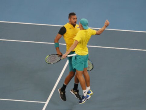 ATP Cup 2020: Nick Kyrgios, Alex de Minaur lead Australia into semi-finals with three-set win in doubles decider ATP Cup 2020: Nick Kyrgios, Alex de Minaur lead Australia into semi-finals with three-set win in doubles decider