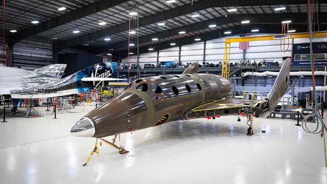 SpaceShipTwo: Virgin Galactic's second passenger spacecraft completes major build milestone SpaceShipTwo: Virgin Galactic's second passenger spacecraft completes major build milestone