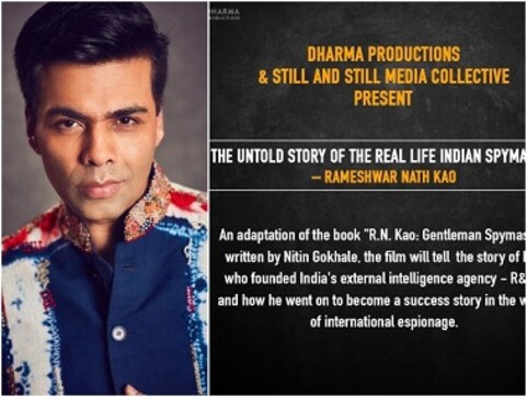 Karan Johar announces Dharma Productions' next film, on Indian spymaster and R&AW founder RN Kao Karan Johar announces Dharma Productions' next film, on Indian spymaster and R&AW founder RN Kao