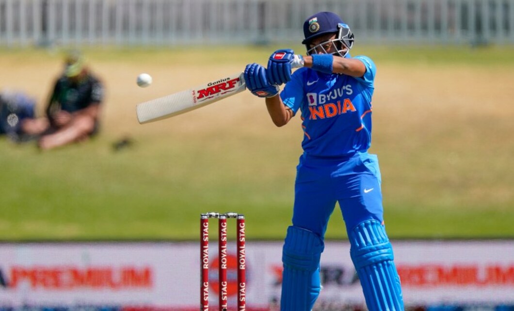 Prithvi Shaw scored a brisk 40 off just 42 balls while opening the batting for India in the third ODI between India and New Zealand. AP Prithvi Shaw scored a brisk 40 off just 42 balls while opening the batting for India in the third ODI between India and New Zealand. AP