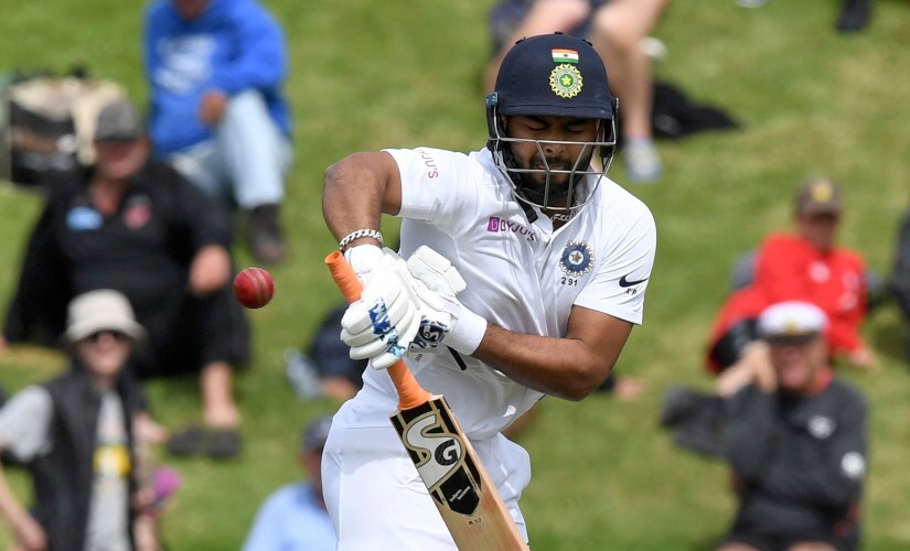 India's Rishabh Pant was not out on 10 from 37 balls as India limped to 122/5 at the close of play on Day 1 of the first Test between India and New Zealand. AP India's Rishabh Pant was not out on 10 from 37 balls as India limped to 122/5 at the close of play on Day 1 of the first Test between India and New Zealand. AP
