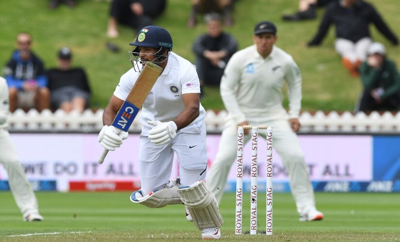 India's Mayank Agarwal scored 34 off 84 balls while opening the batting during the first Test between India and New Zealand. AP India's Mayank Agarwal scored 34 off 84 balls while opening the batting during the first Test between India and New Zealand. AP