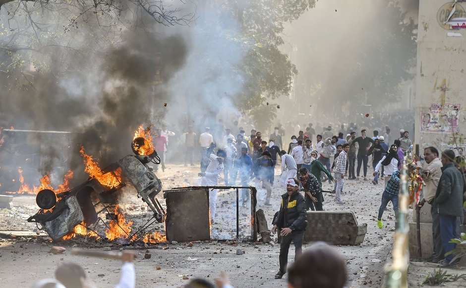 The violence, which began as clashes between pro-CAA and anti-CAA protesters, had escalated on Monday, with the protesters resorting to stone pelting, arson. Rattan Lal, a head constable with the Delhi Police, died of injuries. PTI The violence, which began as clashes between pro-CAA and anti-CAA protesters, had escalated on Monday, with the protesters resorting to stone pelting, arson. Rattan Lal, a head constable with the Delhi Police, died of injuries. PTI