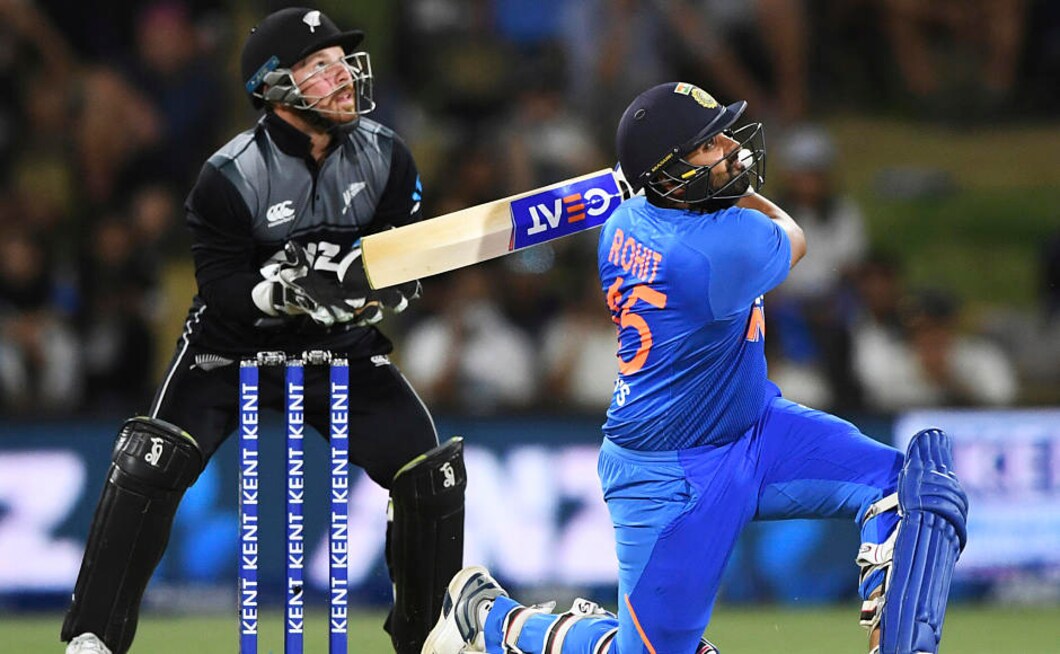 Rohit Sharma, leading in this match, came in to bat No 3 after opener Sanju Sharma fell cheaply for second time in this series. He scored 60 off 41 before retiring hurt due to calf injury. His condition is being assessed currently. Thanks to his knock, India posted 163/3 after the end of 20 overs. AP Rohit Sharma, leading in this match, came in to bat No 3 after opener Sanju Sharma fell cheaply for second time in this series. He scored 60 off 41 before retiring hurt due to calf injury. His condition is being assessed currently. Thanks to his knock, India posted 163/3 after the end of 20 overs. AP