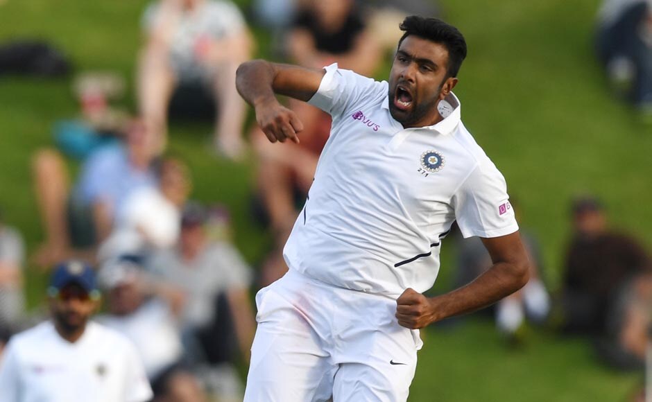 Soon after, Ravichandran Ashwin also got among the wickets as he dismissed Henry Nicholls (17) in the 70th over. AP Soon after, Ravichandran Ashwin also got among the wickets as he dismissed Henry Nicholls (17) in the 70th over. AP