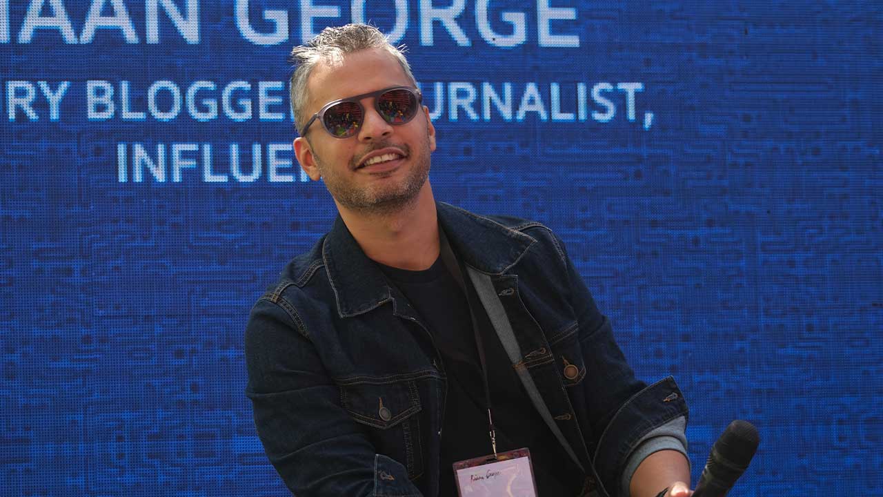 Luxury blogger Riaan George presented a refreshingly honest side of himself. Image: Anirudh Regidi/Tech2