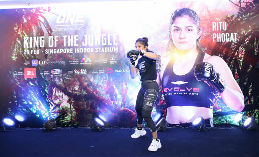 Ritu Phogat aims to win her second MMA bout in the first round. Image: ONE Championship