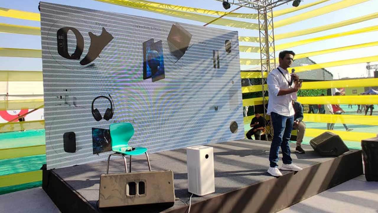 Sumit Sonal explaining Xiaomi's Mi Home ecosystem. Image: Abigail Banerji/Tech2