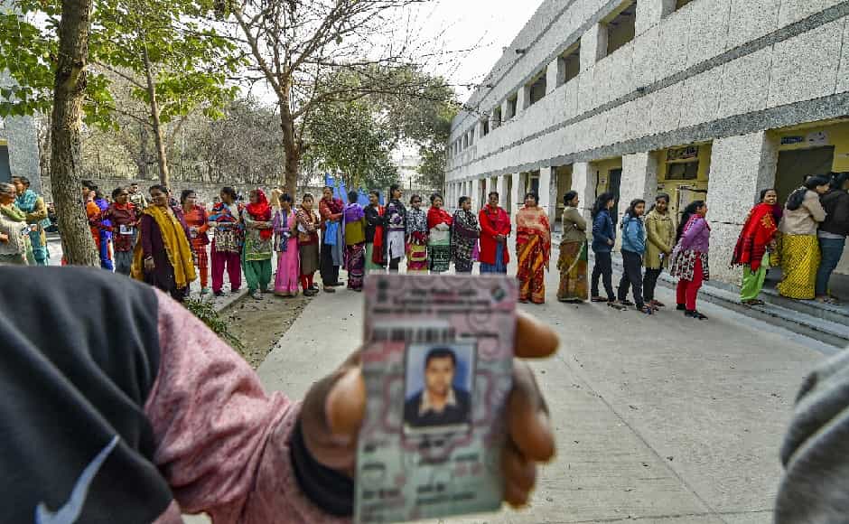 The Delhi Assembly polls, held on Saturday, witnessed a triangular contest between the Aam Aadmi Party (AAP), Bharatiya Janata Party (BJP) and the Congress. PTI The Delhi Assembly polls, held on Saturday, witnessed a triangular contest between the Aam Aadmi Party (AAP), Bharatiya Janata Party (BJP) and the Congress. PTI