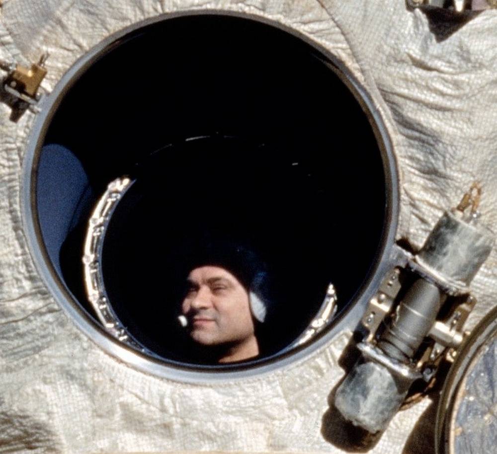 Russian cosmonaut Valeri Polyakov holds the record for the longest spaceflight. Polyakov spent 438 days in space, returning to Earth on March 22, 1995. Image credit: NASA