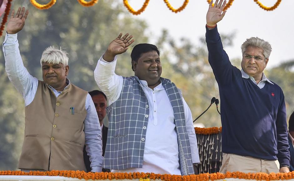 Other members of Kejriwal's cabinet also took oath in different ways. Rajendra Pal Gautam, who was the social welfare minister in the previous dispensation, took oath in the name of Lord Buddha while Imran Hussain took oath of office in the name of Allah and later oath of secrecy in the name of God . PTI Other members of Kejriwal's cabinet also took oath in different ways. Rajendra Pal Gautam, who was the social welfare minister in the previous dispensation, took oath in the name of Lord Buddha while Imran Hussain took oath of office in the name of Allah and later oath of secrecy in the name of God . PTI