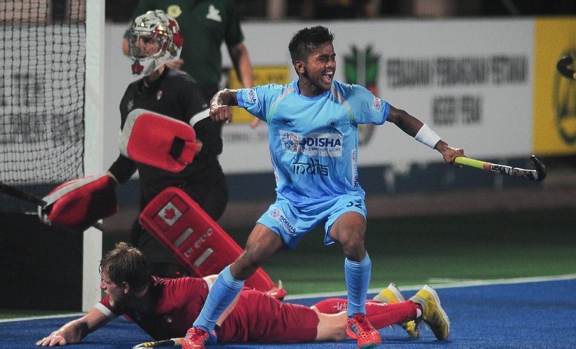 Vivek Sagar Prasad is the second youngest player to debut for India, at 17 years, 10 months and 22 days. Image credits @TheHockeyIndia