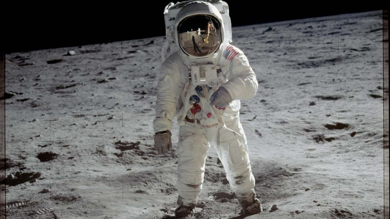 Astronaut Buzz Aldrin on the moon. Image credit: NASA