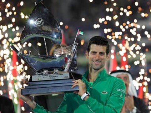 Dubai Tennis Championships: World No 1 Novak Djokovic beats Stefanos Tsitsipas in straight sets to win title for fifth time Dubai Tennis Championships: World No 1 Novak Djokovic beats Stefanos Tsitsipas in straight sets to win title for fifth time