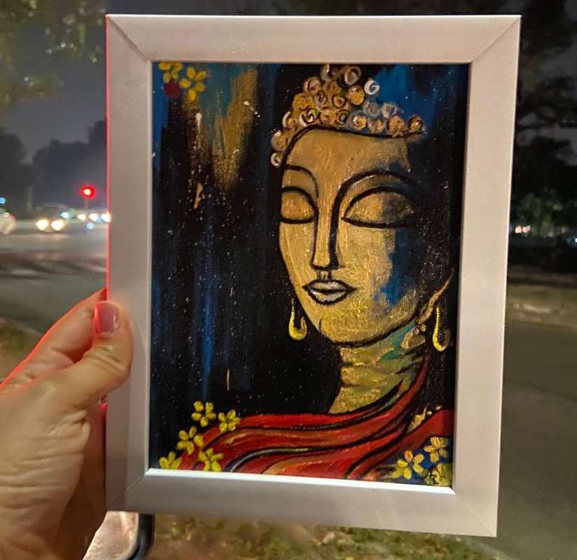 "Painting is keeping me occupied and positive," said Anjum. Image: Firstpost
