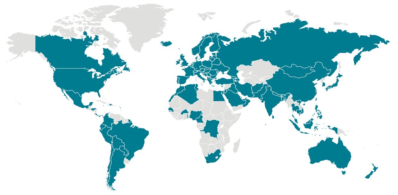 COVID-19 was first noticed in Wuhan, China, but quicky spread across the globe. This map show the 110 countries with confirmed cases as of March 11. CDC