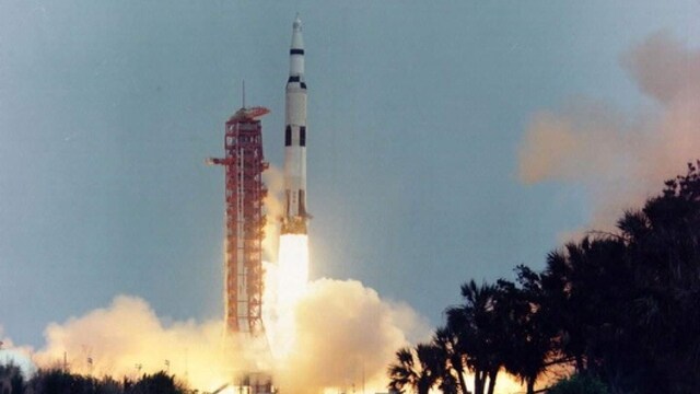 The Apollo 13 mission was scheduled to launch in March but was postponed. On 1 Apri, with the launch of the Saturn V rocket from the Kennedy Space Centre, the mission was a go. The launch vehicle was heavier than the other rockets flown by NASA since they were testing the amount of propellant that would be needed for future missions. Image credit: NASA The Apollo 13 mission was scheduled to launch in March but was postponed. On 1 Apri, with the launch of the Saturn V rocket from the Kennedy Space Centre, the mission was a go. The launch vehicle was heavier than the other rockets flown by NASA since they were testing the amount of propellant that would be needed for future missions. Image credit: NASA