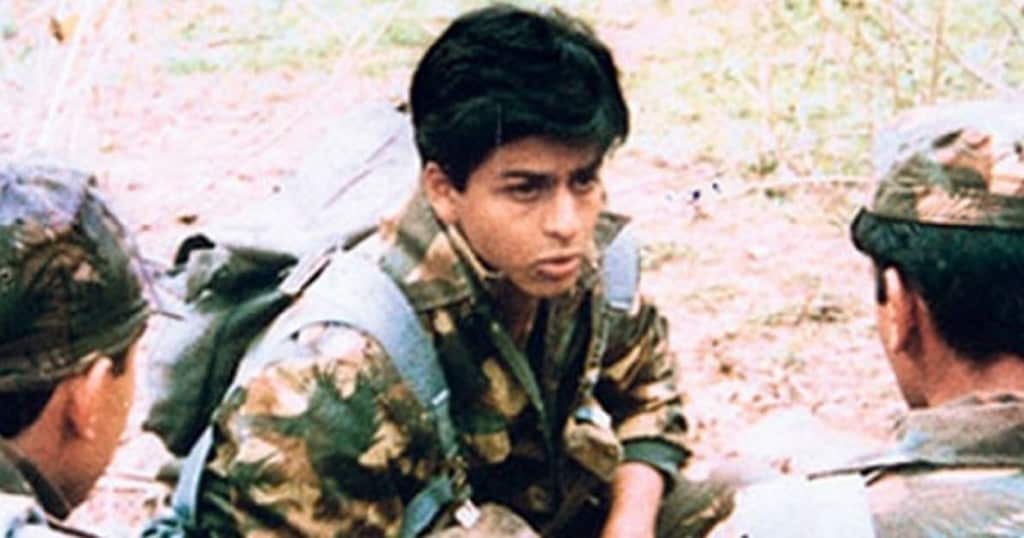 Shah Rukh Khan as a young army man in Fauji | Twitter