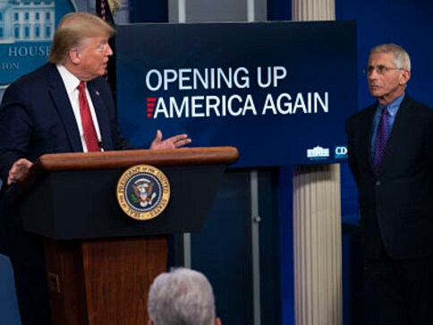 Donald Trump unveils 'Opening Up America Again' guidelines, says states can start reopening for business Donald Trump unveils 'Opening Up America Again' guidelines, says states can start reopening for business