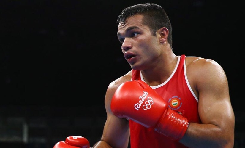 Tokyo will be Vikas Krishan's third attempt at Olympic glory. File image.