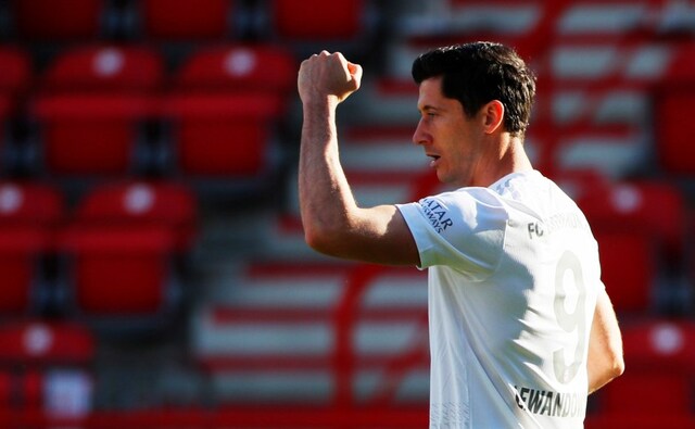 Robert Lewandowski scored the opening goal for defending champions Bayern Munich, who returned to action with a 2-0 win against Union Berlin on Sunday. AP Robert Lewandowski scored the opening goal for defending champions Bayern Munich, who returned to action with a 2-0 win against Union Berlin on Sunday. AP