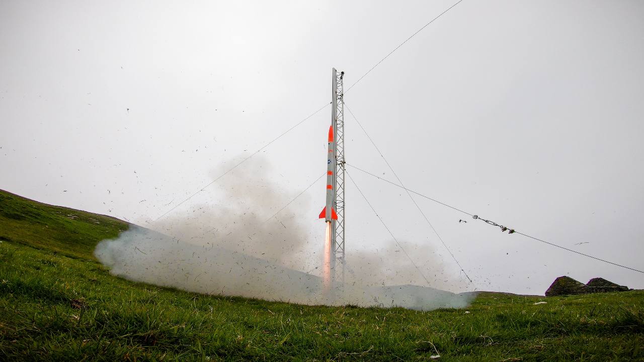 Skyrora successfully launched its Skylark Nano rocket from a remote land. Image credit: Skyrora