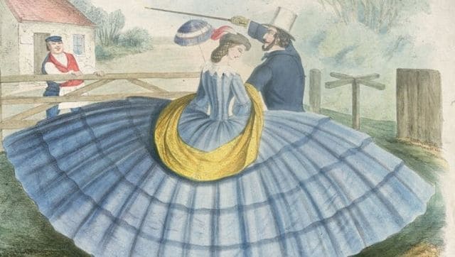 Tracing the history of fashion as a tool to mitigate close contact, maintain social distancing Tracing the history of fashion as a tool to mitigate close contact, maintain social distancing